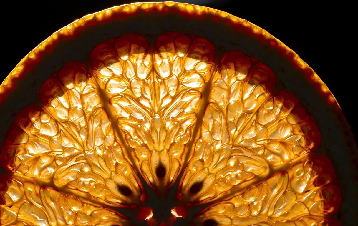 Microscopic food detail